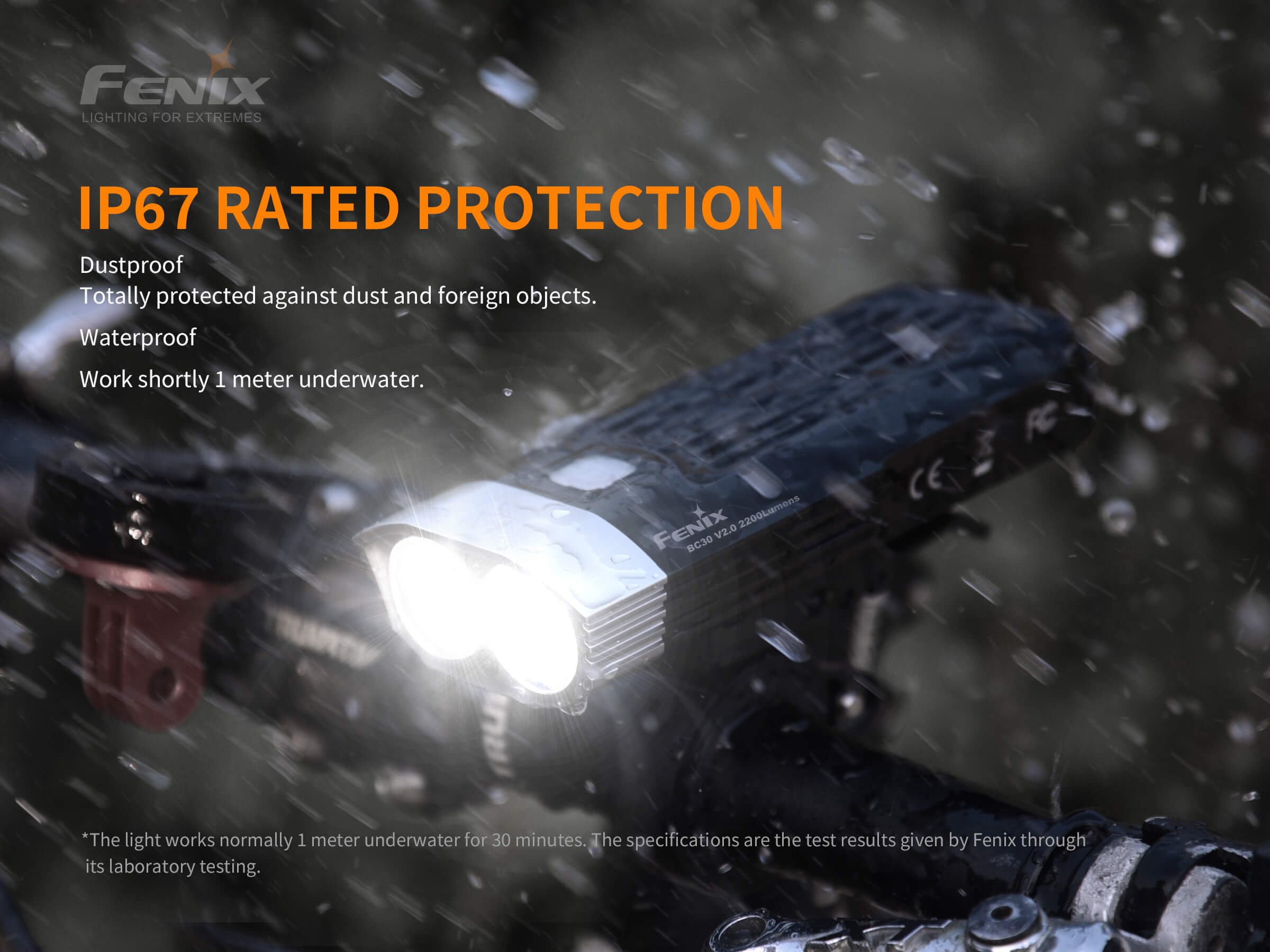 Φακός ποδηλάτου Fenix BC30 V2.0 Φακός ποδηλάτου Fenix BC30 V2.0