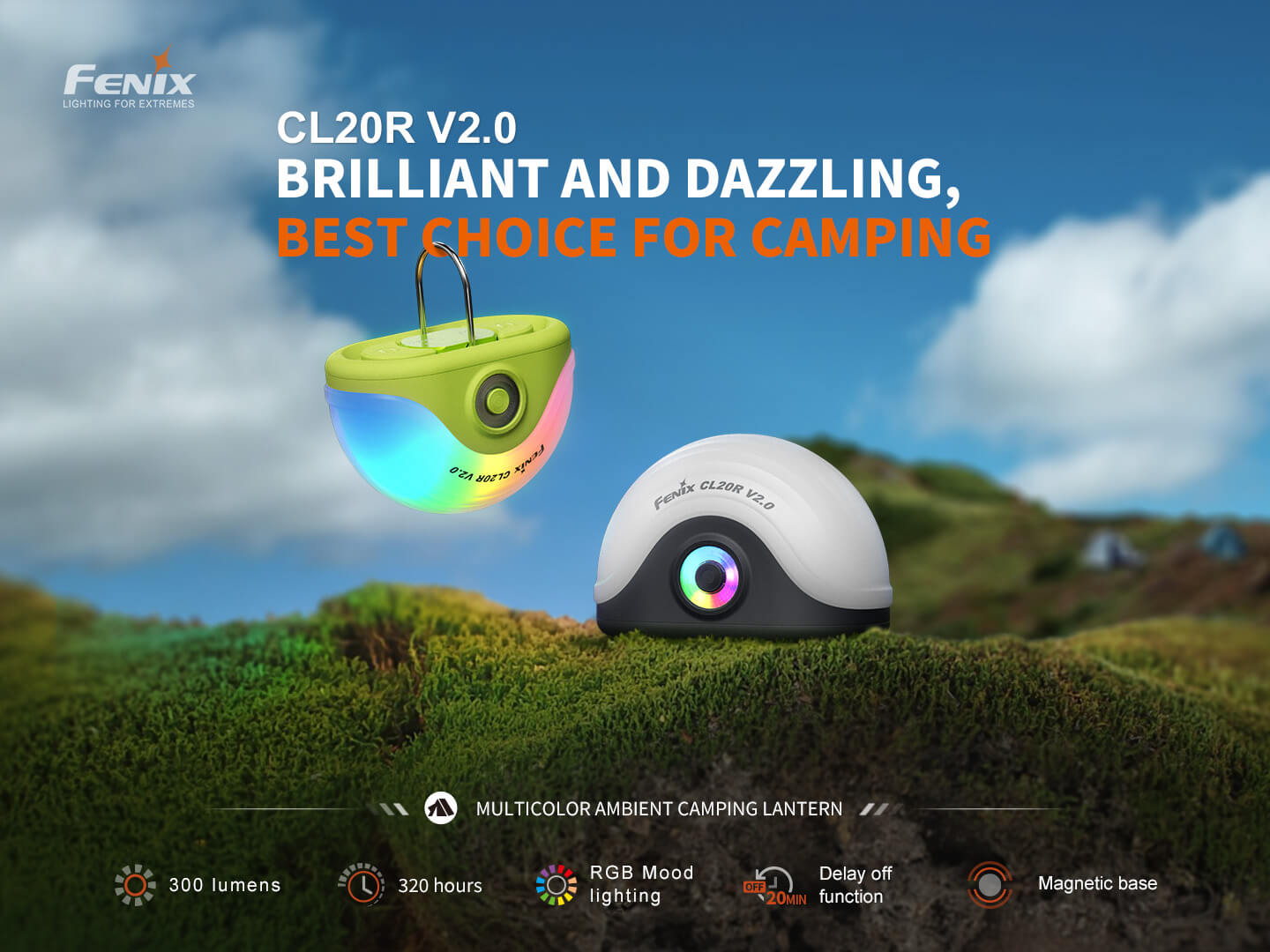 Φακός Fenix CL20R V2.0 Επαναφορτιζόμενος με USB Φακός Fenix CL20R V2.0 Επαναφορτιζόμενος με USB