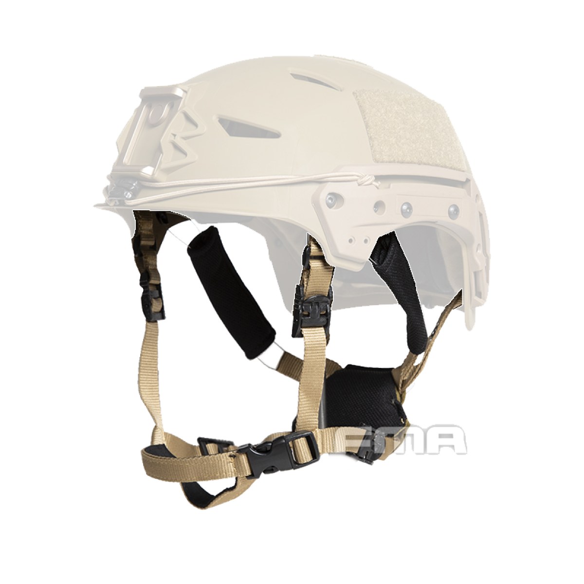 Ιμάντες για Κράνος, Υποσιάγωνο, EX Helmet Boltless FIT Retention System, FMA, Dark Earth Ιμάντες για Κράνος, Υποσιάγωνο, EX Helmet Boltless FIT Retention System, FMA, Dark Earth