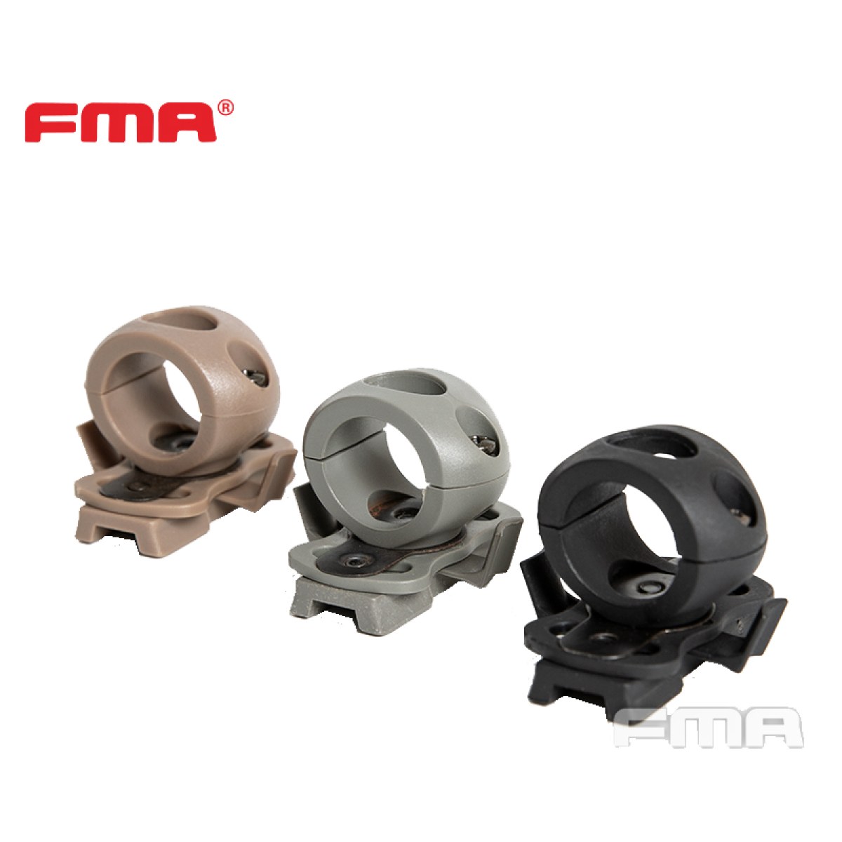 Δαχτυλίδι – Βάση Φακού για Κράνος, SINGLE-CLAMP RAIL ADAPTER, FMA, Dark Earth Δαχτυλίδι – Βάση Φακού για Κράνος, SINGLE-CLAMP RAIL ADAPTER, FMA, Dark Earth