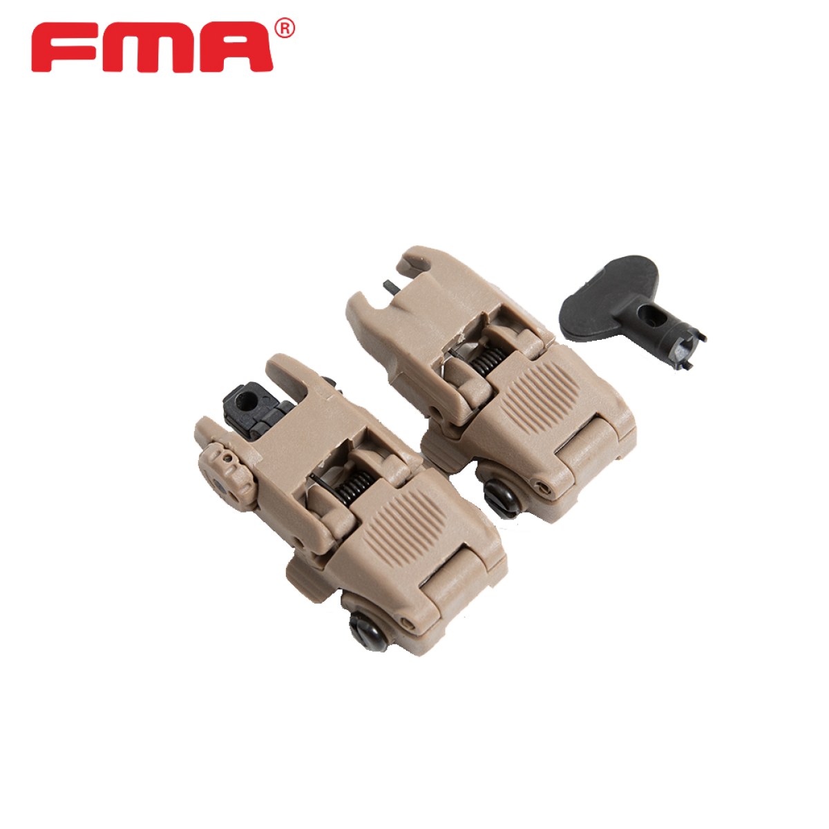 Σκοπευτικά Πτυσσόμενα Εμπρός & Πίσω, FMA, Back UP Sights(FBUS), Dark Earth Σκοπευτικά Πτυσσόμενα Εμπρός & Πίσω, FMA, Back UP Sights(FBUS), Dark Earth