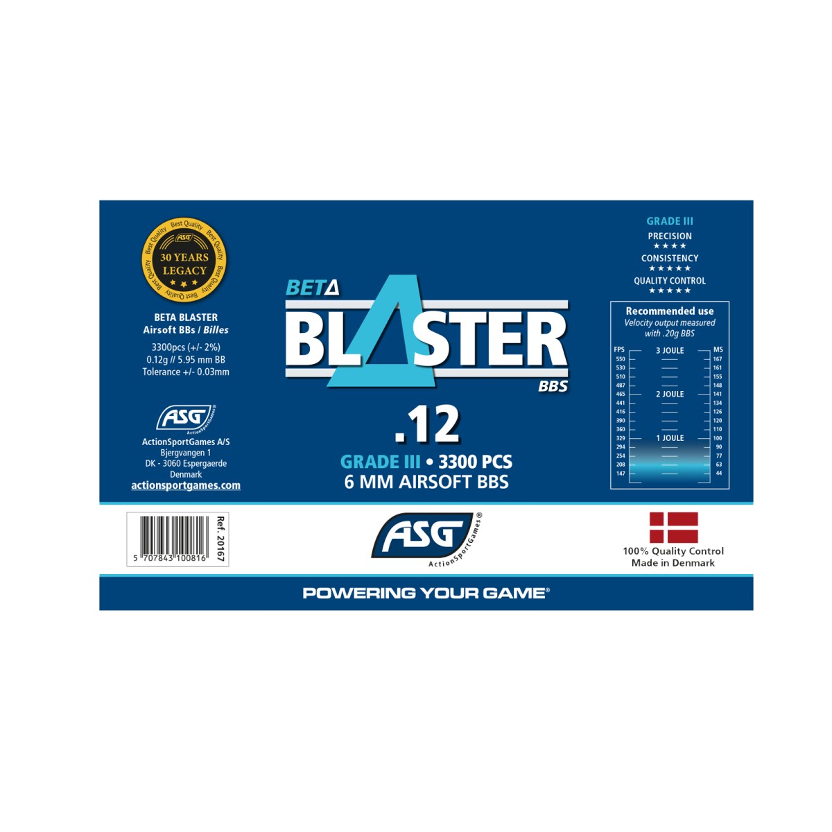 ΜΠΙΛΙΕΣ SOFT Beta Blaster, 0.12g, 3300 pcs, σε μπουκάλι ΜΠΙΛΙΕΣ SOFT Beta Blaster, 0.12g, 3300 pcs, σε μπουκάλι