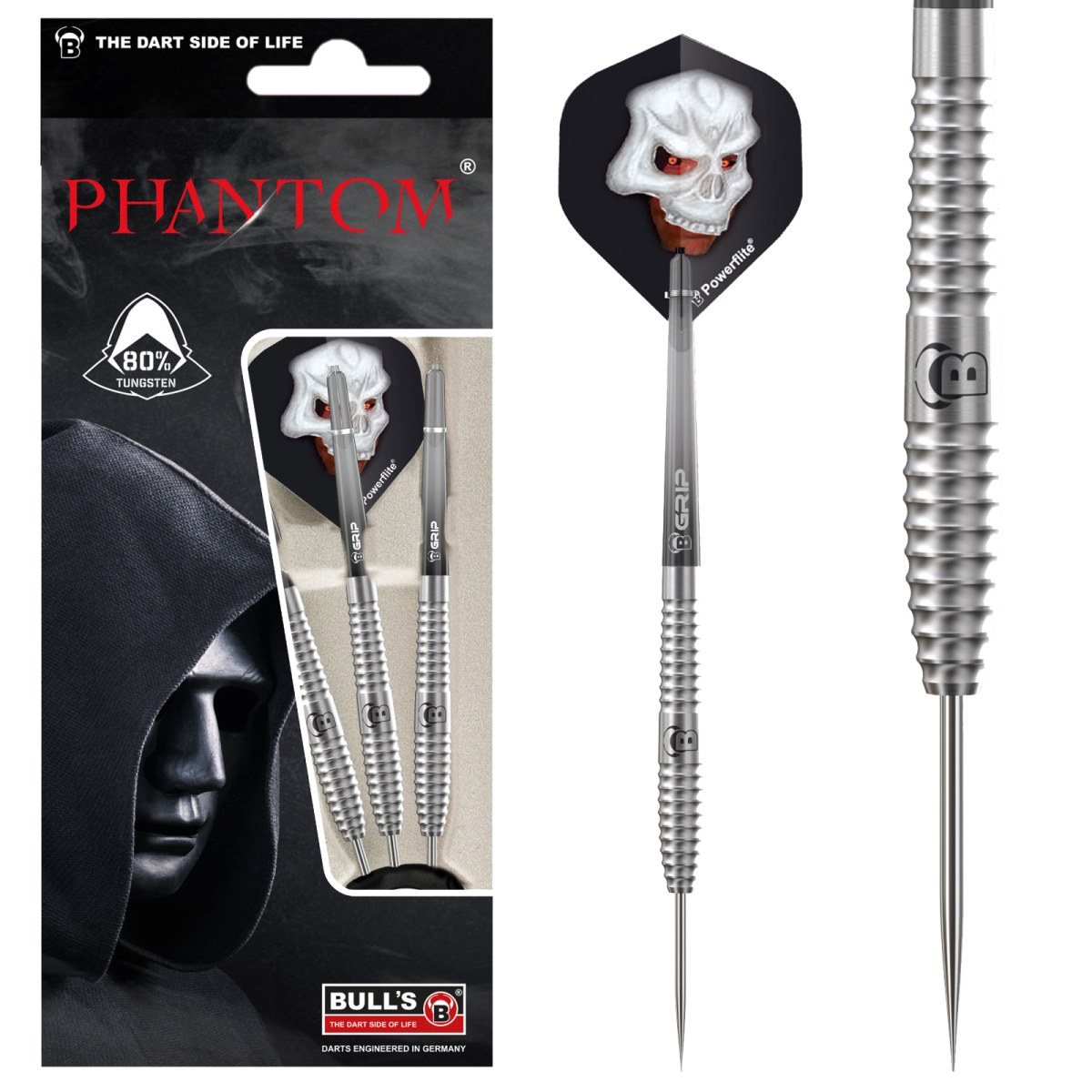 ΒΕΛΑΚΙΑ DART BULL'S, Steel Dart Phantom PT3, 25g ΒΕΛΑΚΙΑ DART BULL'S, Steel Dart Phantom PT3, 25g