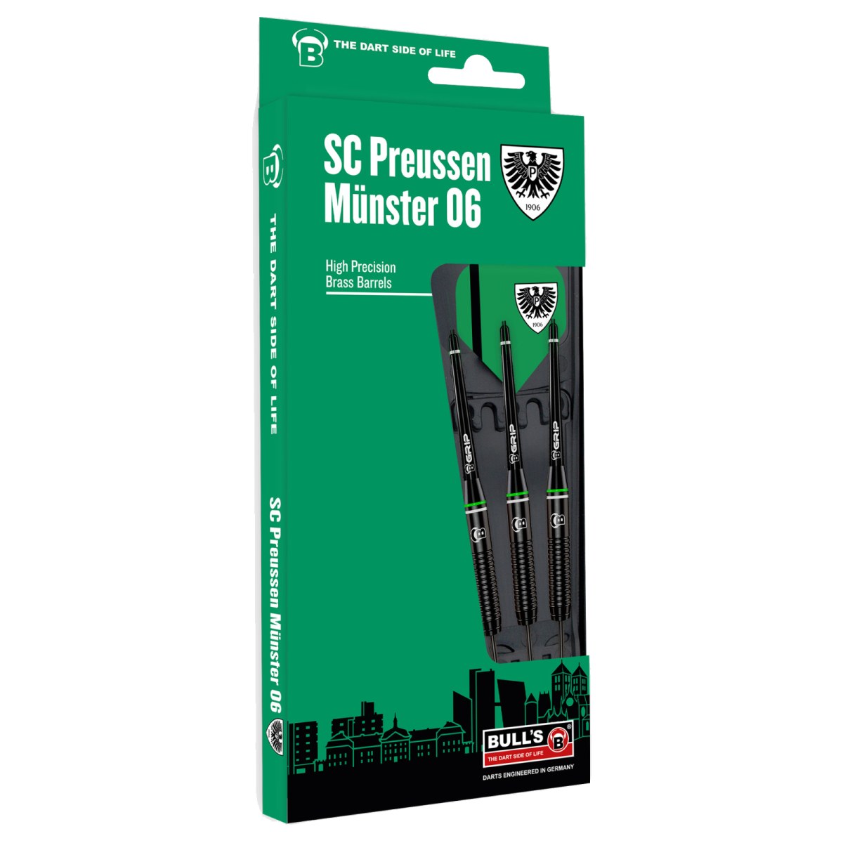 ΒΕΛΑΚΙΑ DART BULL'S, Brass Steel Dart Preussen Munster, 21g ΒΕΛΑΚΙΑ DART BULL'S, Brass Steel Dart Preussen Munster, 21g